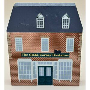 The Cats Meow 1990 The Globe Corner Bookstore Wooden Shelf Sitter Boston